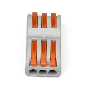 天旭快速接线端子软硬线通用接线器按压式分线器连接器三进三出4平方SPL-3 10个/包 1包