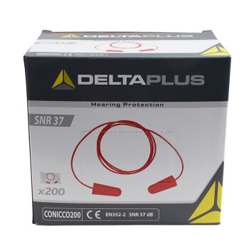 代尔塔（Deltaplus）103106 专业隔音降噪耳塞 防噪音射击睡觉学习打呼噜 定做 200付/盒