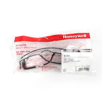 Honeywell霍尼韦尔100110 S200A防雾防刮擦防护眼镜（黑架）*1副 白色 均码 