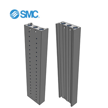 SMC SS5Y3-20-18 5通电磁阀 直接配管型集装式 整块型底板/各自配线 集装式型号 20型18阀 适用SY3000系列