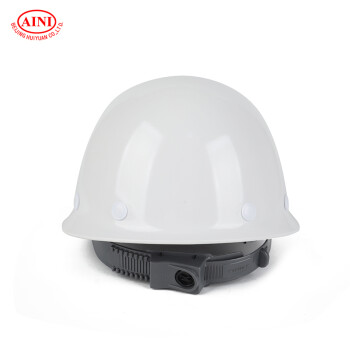 AINI 慧缘ANF-1 盔式玻璃钢安全帽 工地工程工业建筑防砸抗冲击安全帽 白色