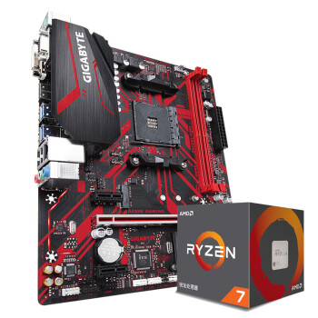 AMD R5R7 1700/2700X/2600 CPU处理器微星华硕技嘉B450主板CPU套装 技嘉 B450M-GAMING 主板 R5 2600,降价幅度8.1%