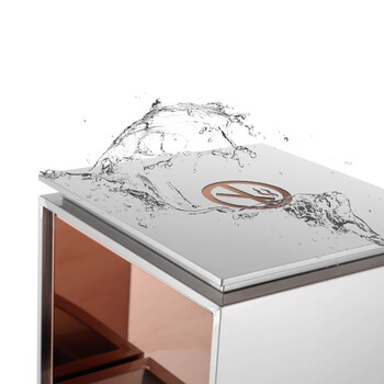 庄太太【不锈钢本色无指纹】定制酒店宾馆垃圾桶 会所大堂KTV不锈钢垃圾桶商场垃圾收纳果皮箱