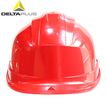代尔塔（Deltaplus）102008 石英3型PP安全帽 8点内衬建筑工地（不含下颌带） 定做 红色 1顶