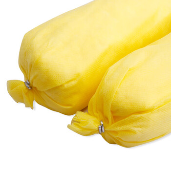 者也 工业环保吸油条棉索吸油毡围油栏吸油围栏围堵吸附油条海事泄露河道吸油 7.6cm*1.2m灰色通用型