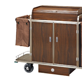 南 C-85 南方客房服务车 胡桃木色  酒店房口车多功能工作清洁车布草车服务车(不含分隔栏）