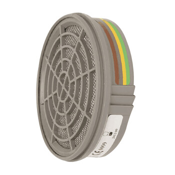 代尔塔（Deltaplus）105130 M6000 A1B1E1K1 长效型滤盒综合1级  1对（与半面罩105006搭配使用）