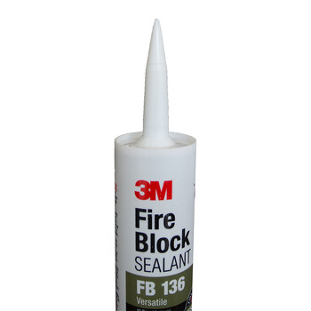 3M FB136 防火隔热密封胶 耐温750℃ 电线通风口框架空调管道 防烟不垂流【灰色298ml/支】