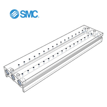 SMC SS5Y3-20-17 5通电磁阀 直接配管型集装式 整块型底板/各自配线 集装式型号 20型17阀 适用SY3000系列
