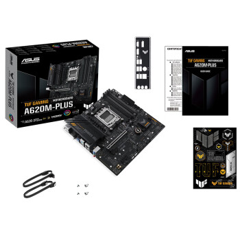 华硕TUF GAMING A620M-PLUS 主板 支持 CPU 7500F/7600X (AMD A620/socket AM5) 