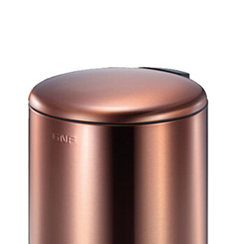 南 SJ5-Y03 南方圆形脚踏桶  玫瑰金 商用不锈钢垃圾桶 酒店宾馆客房果皮桶 厨房垃圾桶 5升容量 防指纹