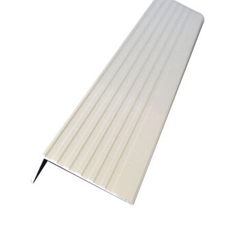 海斯迪克 HK0008 铝合金楼梯防滑条 台阶压条 防滑条 护角楼梯 止滑条 黄色铝合金HY-85*21mm 1米长