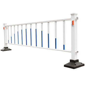 海斯迪克 HK-330 道路护栏 隔离栏杆 锌钢护栏围栏 交通设施防撞活动护栏 80CM高护栏（1立柱+3米护栏）