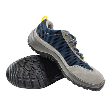 代尔塔301219ASTI S1P SRC新款彩虹鞋防砸防穿刺透气耐油工作鞋 蓝/灰 41*1双