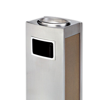 南 GPX-208F 南方精工座地烟灰桶 咖拉丝皮纹 办公楼立式不锈钢垃圾桶烟灰桶 室内果皮桶公用垃圾桶
