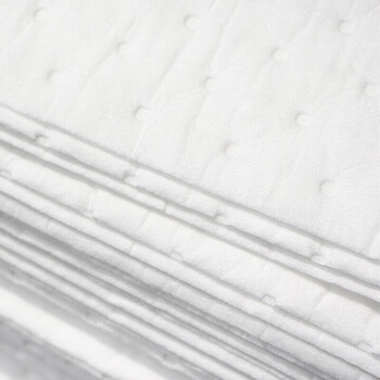 者也 白色工业吸油棉片溢油漏油吸附棉吸污垫 40*50cm*4mm100片/箱