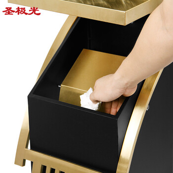 圣极光酒店垃圾桶物业废物桶商用果皮桶710815可定制32*30*81cm