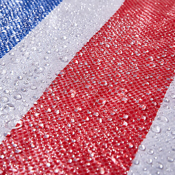 者也 三色彩条布防水防晒加厚双面覆膜防雨布装修户外遮阳布防尘塑料油布雨棚篷布花雨布5*10米