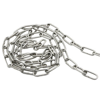 盛富永 304不锈钢链条 不锈钢链子牵引链金属链条 不锈钢铁链 4mm