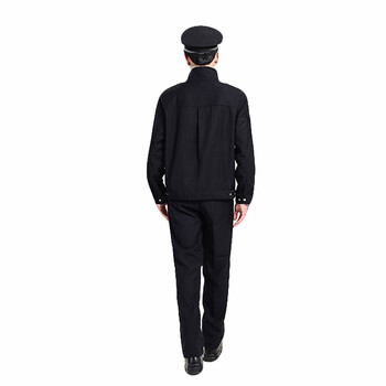 劳保佳 工作服  安保执勤制服 春秋保安套装 藏青西服款 190 上衣加裤子