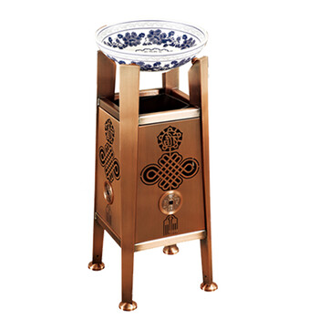 南 GPX-173P 宝塔古铜座地烟灰桶 古铜 商场垃圾桶 酒店落地烟灰桶立式果皮桶商场垃圾筒