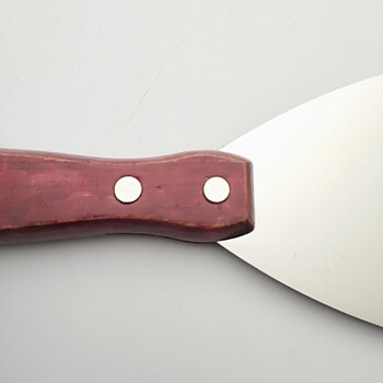 兰诗（LAUTEE）210369 油灰刀刮腻子刀建筑装修工地用抹刀 酒红色杰克柄4寸 5把/盒