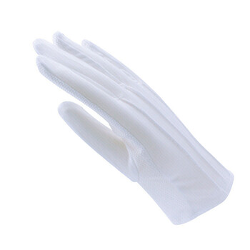 者也（ZYE）礼仪手套 加厚棉汗布劳保手套检阅表演白手套 三筋涤棉点塑10双 