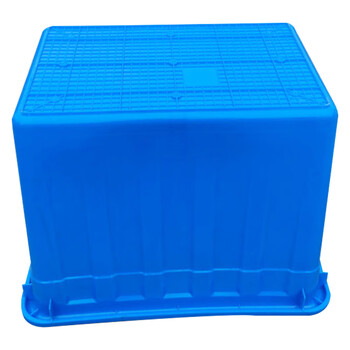 海斯迪克 HKCC11 长方形塑料水箱 蓝色400款外径965*750*665mm无盖 养殖箱周转分拣箱胶箱海鲜水产周转箱
