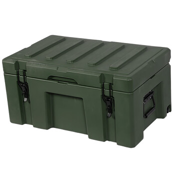 飞尔 滚塑箱 车载收纳箱 大型卧式运输箱【军绿色 70L中号 不带轮子】