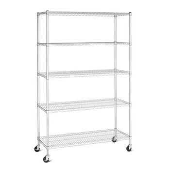 川井（WELLAND）物流转运台车 可定制车间物料周转车 五层老化架 仓储货架 干燥架 层网置物架45*35*190cm