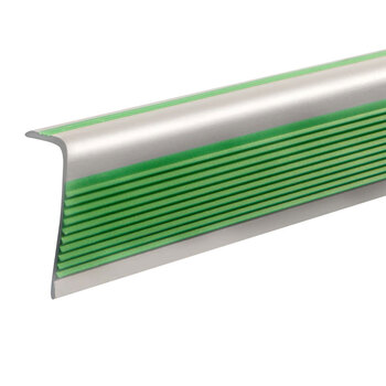 稳斯坦 WST4012 楼梯防滑条 台阶包边L型护角防撞条 pvc自粘防磕碰3M背胶灰黄一米