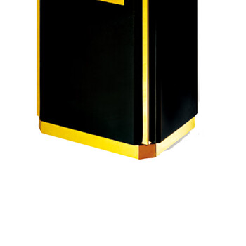 南 GPX-13A 金霸王 南方座地烟灰桶 镜金 商场不锈钢垃圾筒酒店落地烟灰桶立式果皮桶商用垃圾桶