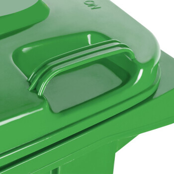 震迪塑料垃圾桶240L分类款脚踩绿色垃圾桶带轮垃圾桶可定制 KT548B