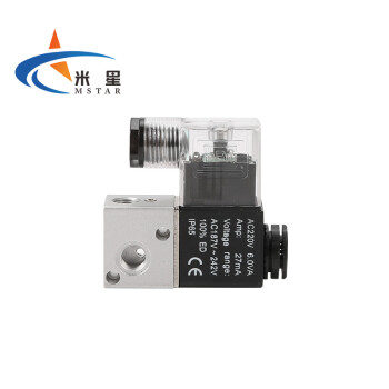 米星 （MSTAR）亚德客型电磁阀二位三通气动阀控制换向阀气阀 3V1-06 DC 24V