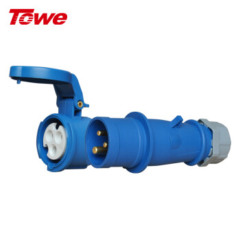 同为（TOWE）16A工业连接器2P+E工业防水插头插座IPS-PS316