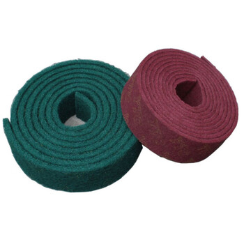 海斯迪克 HK-7005 百洁擦拭布 工业清洁布 打磨除锈红色拉丝清洁布 红色7厘米*5.8米