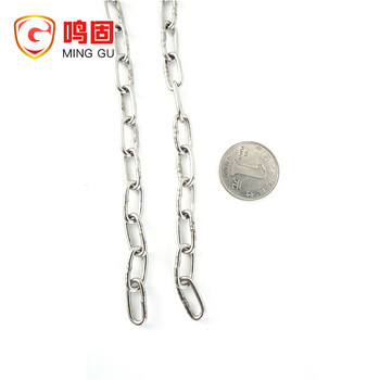 鸣固 304不锈钢链条 不锈钢链子牵引链金属链条 不锈钢铁链 1.5mm（起订量3）