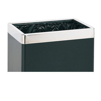 南 GPX-45A 南方长方形多层垃圾桶 黑色 商用酒店宾馆客房垃圾桶 房间桶 果皮桶 内桶容量8.8升