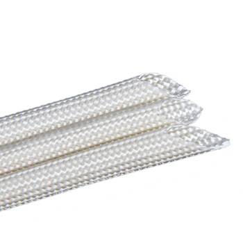 BOWERY高温管玻璃纤维阻燃管定纹管玻纤管耐高温绝缘套管耐600℃软管电线护套直径6mm 100米/卷 1卷