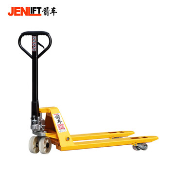箭车（JENLIFT）叉车手动液压搬运车地牛手推车2.5吨外宽685叉长1500尼龙轮