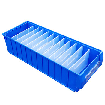 海斯迪克 HKCC09 塑料分隔式零件盒中号隔板 五金工具收纳箱螺丝盒货架物料盒加厚分格箱隔板