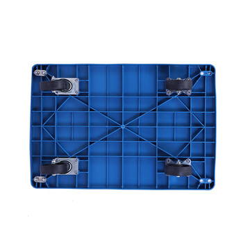 震迪手推车42*72承重300斤可折叠四轮小拉车可定制KC802车间平板车