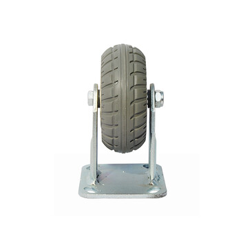 好嘉居金胶轮风火轮平板车轮子橡胶轮拖车万向轮轮子重型工业脚轮平板车推车轮车轱辘 静音烽火定向轮 5寸