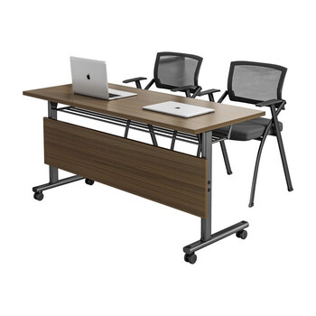 京度折叠会议桌培训桌长条桌可组合移动办公桌课桌椅120*40*75cm（不含椅）