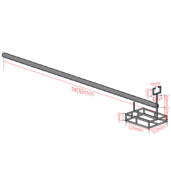 万尊 201不锈钢取料杆1400mm