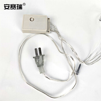 安赛瑞 LED串灯 花园围栏挂灯 春节圣诞装饰布置 满天星彩灯闪灯 10米100灯黄色 24047