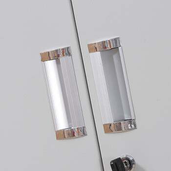 万尊钢制储物柜铁皮档案柜资料柜  通玻四层板加厚款