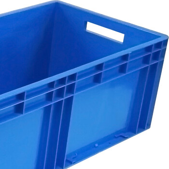 兰诗（LAUTEE）EU12428物流箱大号长方形周转箱仓储快递收纳箱 蓝色1200*400*280