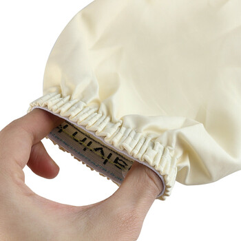 谋福CNMF121 防水围裙 防油污耐酸碱 无袖简约厨房食堂家务屠宰场洗车（乳白袖套 ）