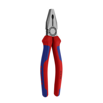 凯尼派克（KNIPEX）03 02 200 通用型钢丝钳 八寸 抛光 双色手柄 200mm 切割类工具 钢